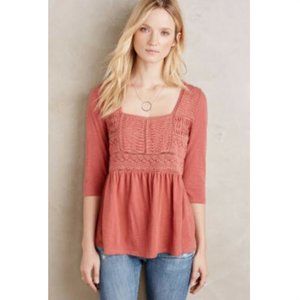 2 for $20 🌿 Anthropologie Meadow Rue Nosara Lace Tee